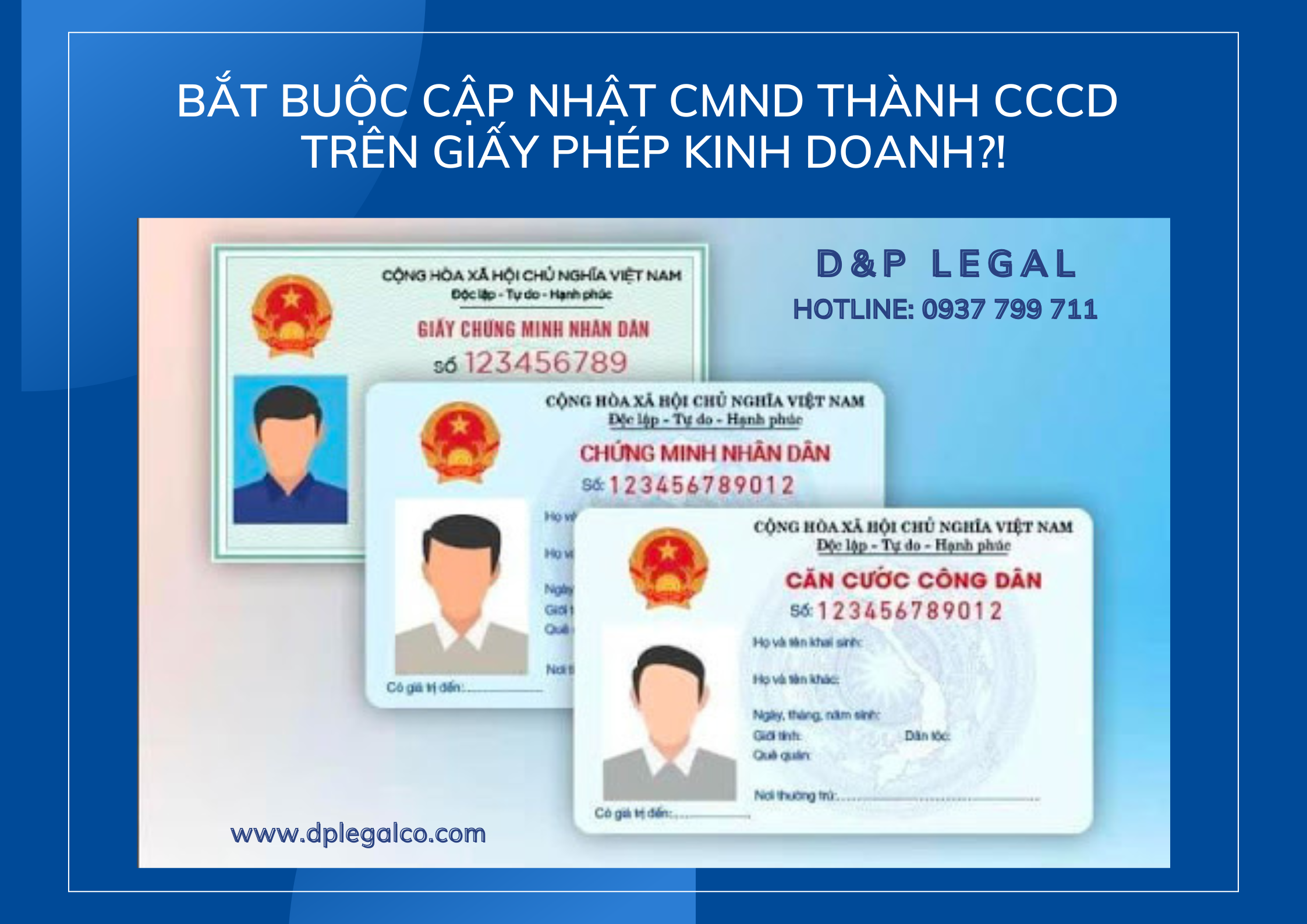 Read more about the article Bắt buộc cập nhật CMND thành CCCD trên Giấy phép kinh doanh?!