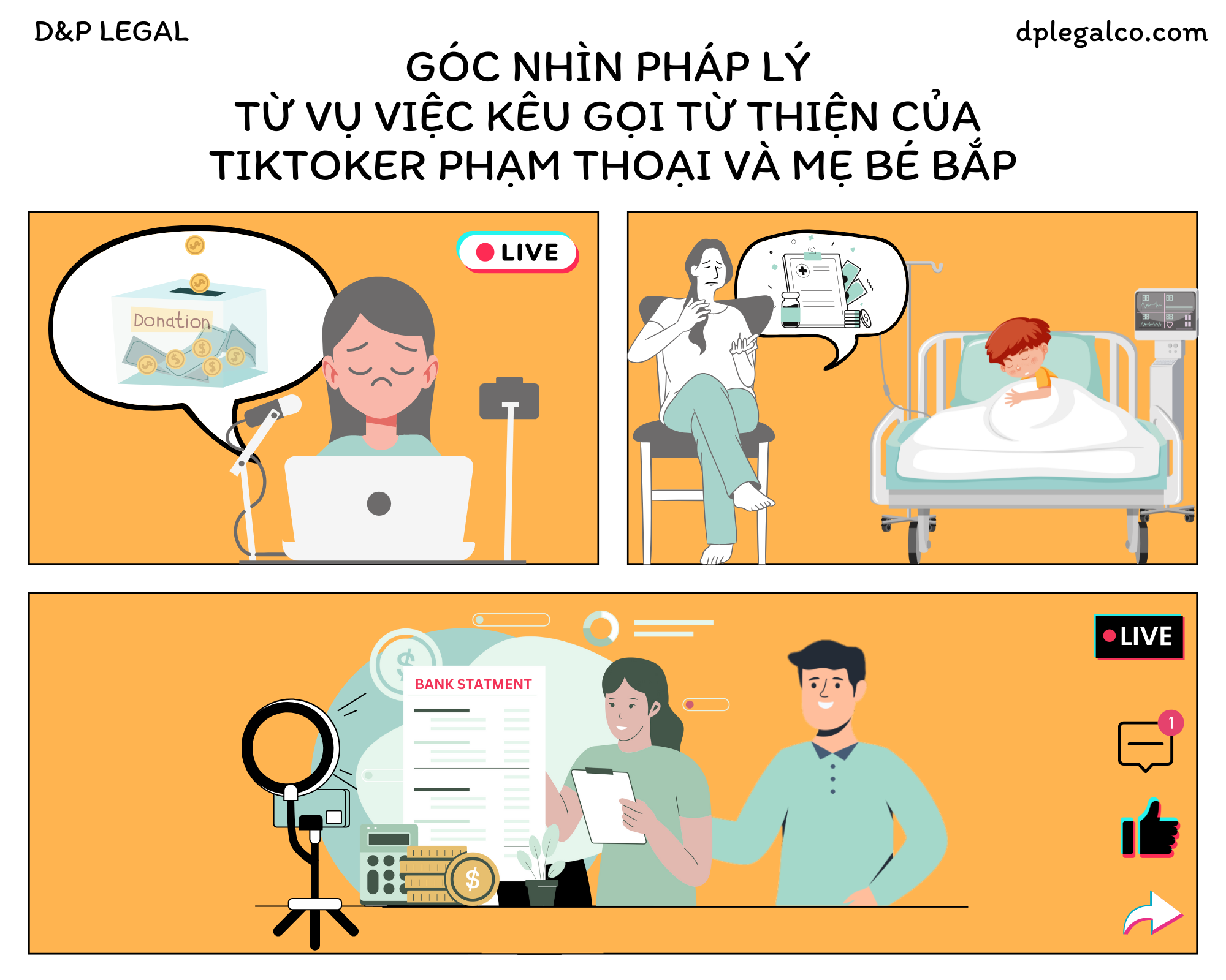 Read more about the article Góc nhìn Pháp lý từ vụ kêu gọi từ thiện của Tiktoker Phạm Thoại và Mẹ Bé Bắp